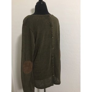Army green long sleeve tee